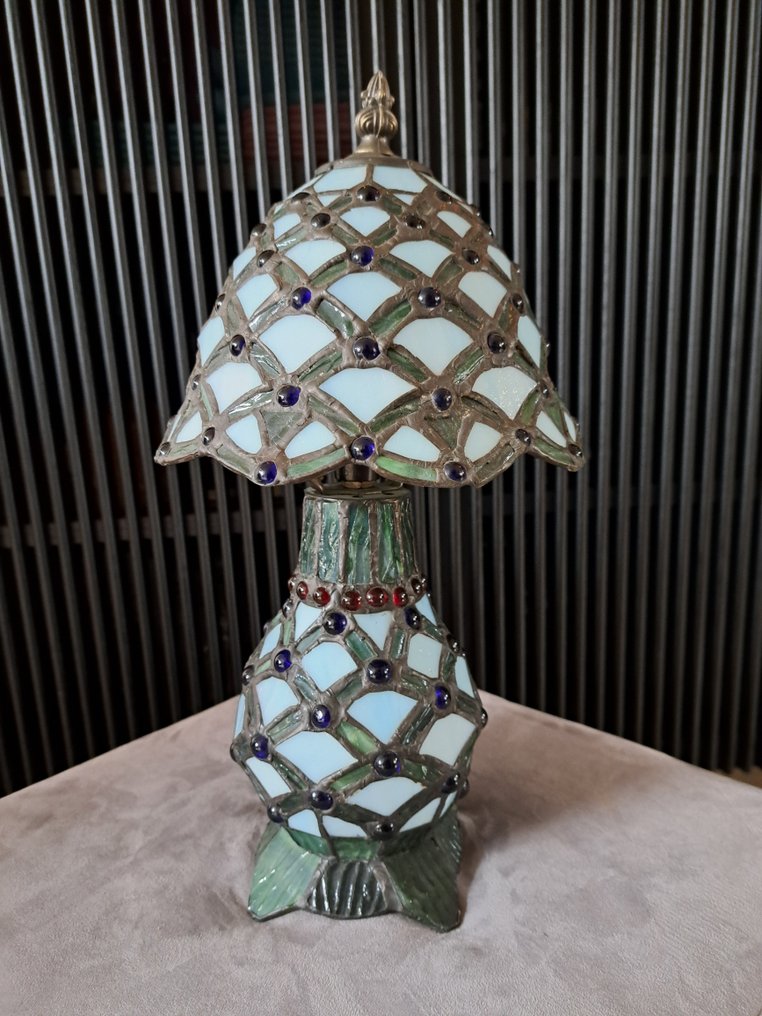 Tiffany stijl tafellamp glas in lood - Table lamp - Stained glass #4.3