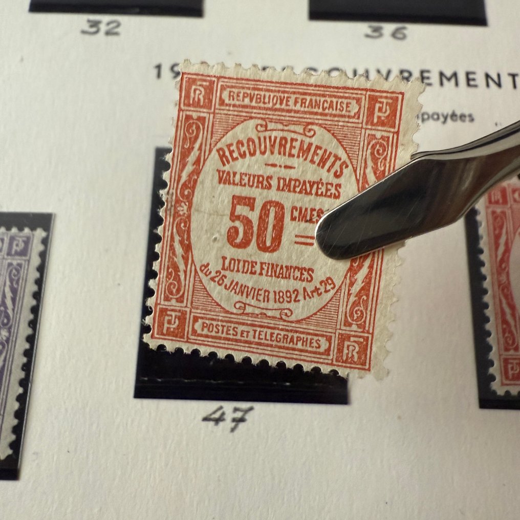 France  - Yvert 43/66 taxes, 'Recouvrements' in mint ** and * condition - approximate value + €1,400. #2.1