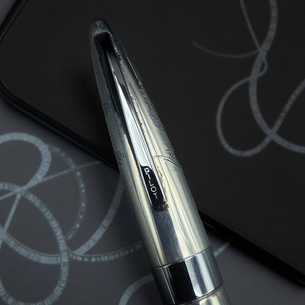Pilot - Pilot Custom Sterling Silver – Grabado “Dragón” - 钢笔 #4.3