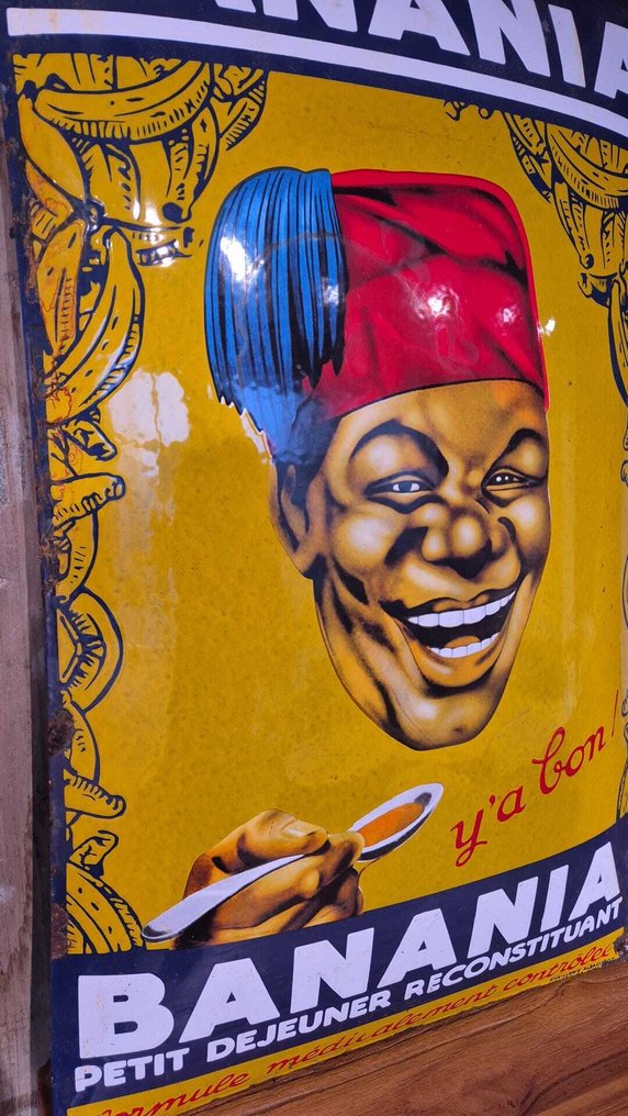 Emaille réclame, c'est du bon avec Banania. - Enseigne en émail - Émail #1.0