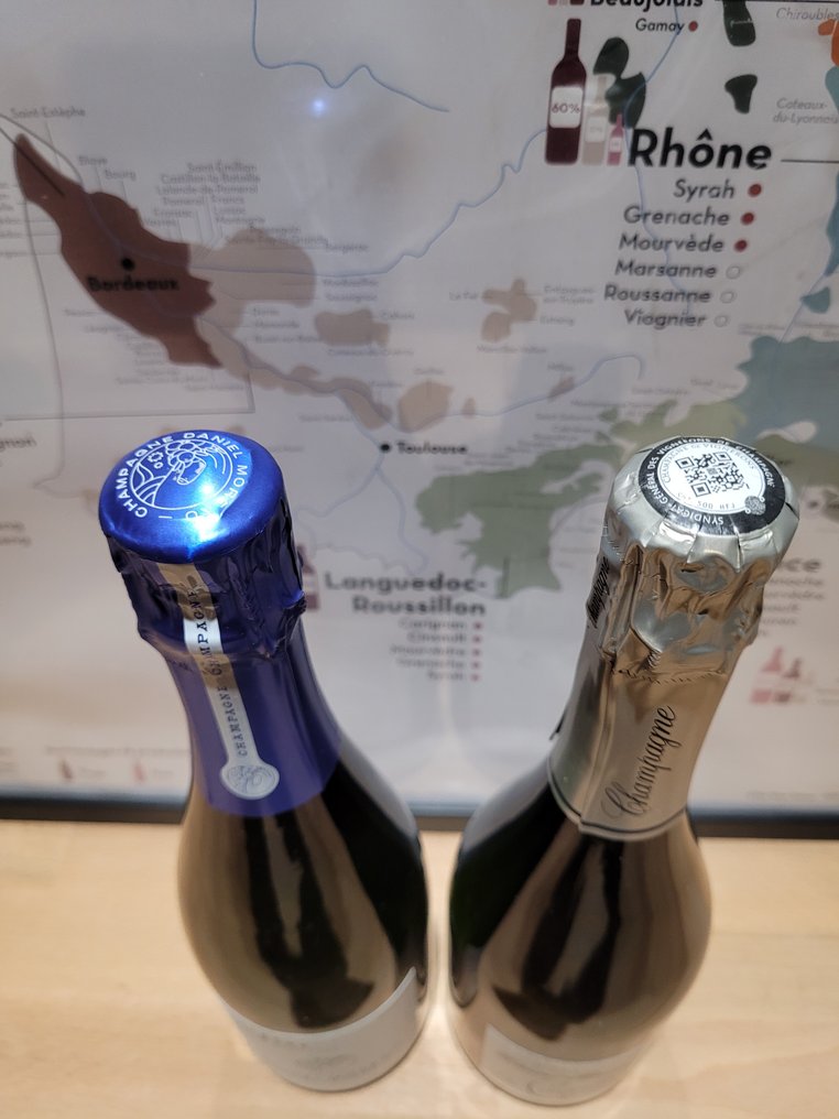 Daniel Moreau, Ligne de mire blanc de blanc & les Crinquettes blanc de noir fût de chêne - Champagne - 2 Flasker (0,75 L) #3.2