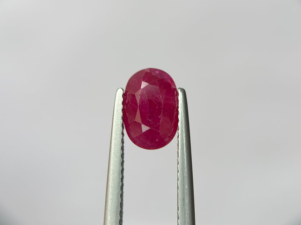 χωρίς τιμή ασφαλείας - 1 pcs Κόκκινο Ρουμπίνι - 2.63 ct - Bellerophon Gemlab - NO HEAT RED RUBY #1.0