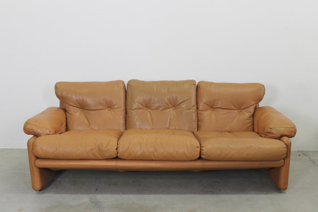 B&B Italia - Tobia Scarpa - Sofa - Coronado - Lær - 3 poster #1.0