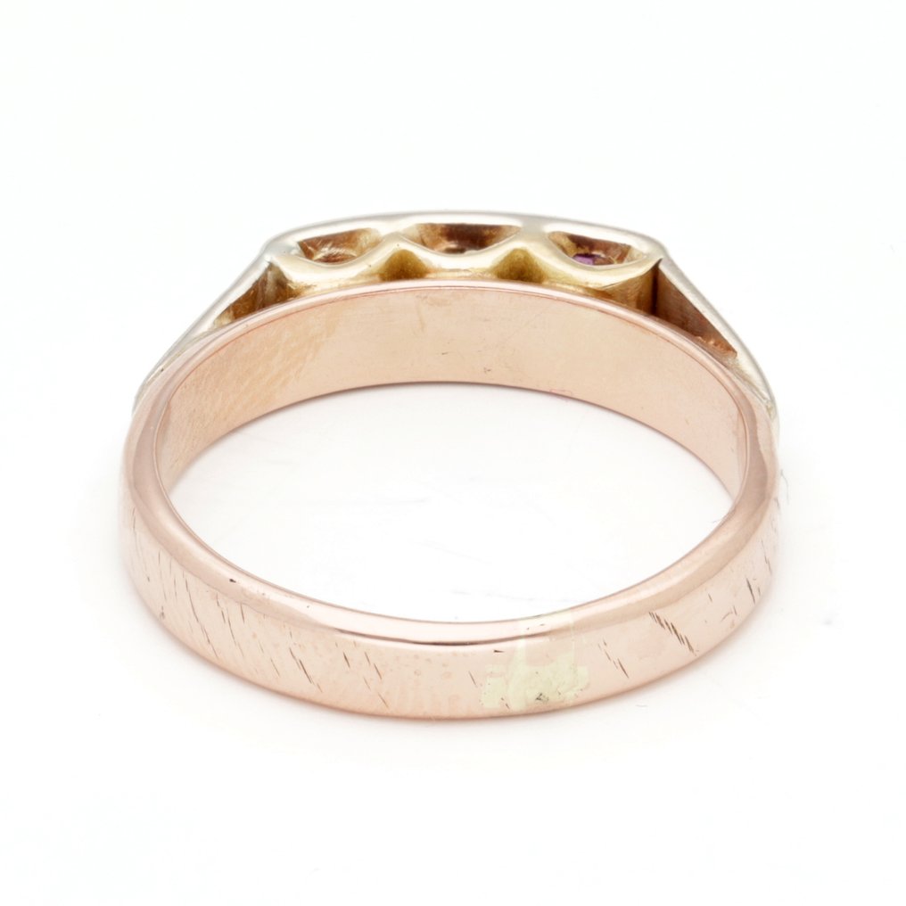 戒指 - 14 克拉 玫瑰金 鉆石 (天然) - Robijn #3.2