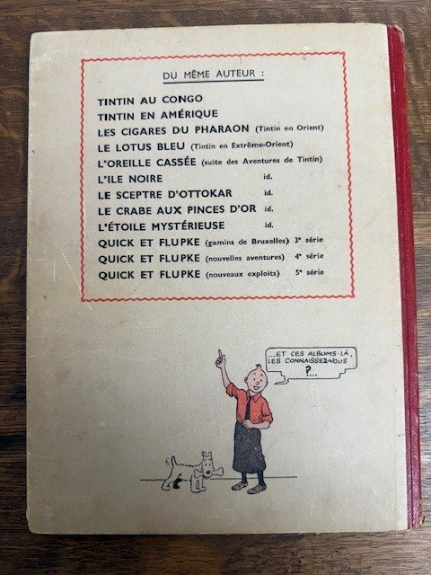 Tintin T7 - L'île Noire N&B (A18) - C - 1 Album - 再版 - 1942 #1.0