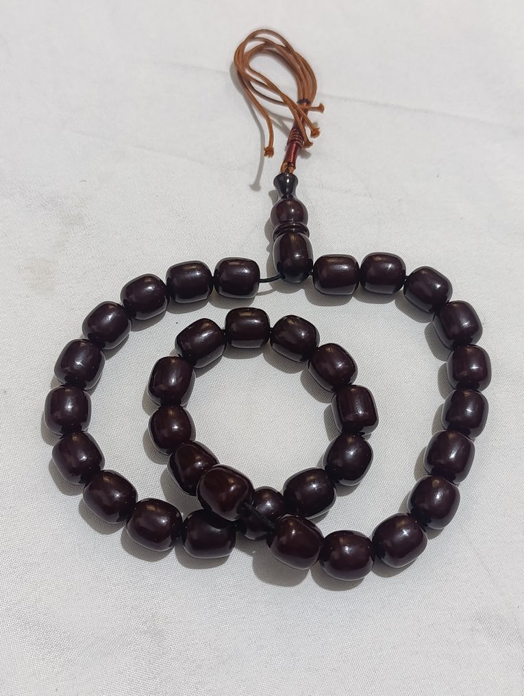  Ροζάριο - Κεχριμπάρι - 1970-1980 - Σπάνια Κομποσκοίνια Προσευχής  #2.1