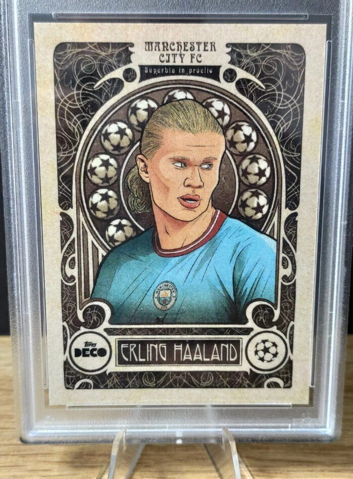 2022/23 Topps Deco Uefa Erling Haaland Artistry - PSA 10 - 1 Graded card #2.1