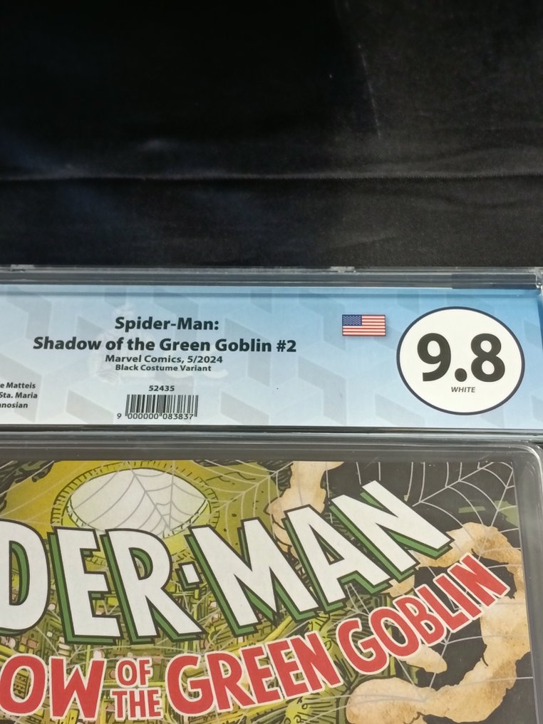 Spider-Man: Shadow of the Green Goblin #2 - Dan Panosian Black Costume Variant - EGC 9.8 - 1 Graded comic - EO - 2024 #1.0