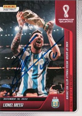 Argentina - Panini Instant #118 Hand Signed Authentic Auto - 莱昂内尔·梅西 - 2022  #1.0