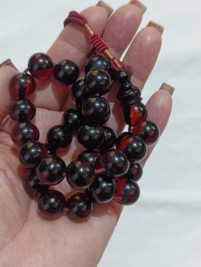  Chapelet - Ambre - 1970-1980 - Chapelet rare  #4.3