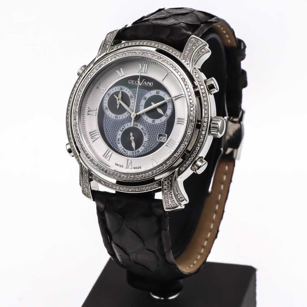 GEOVANI - Diamond Swiss Watch - GOC509-SL-D-8 - Ingen mindstepris - Mænd - 2010-2020 #2.1