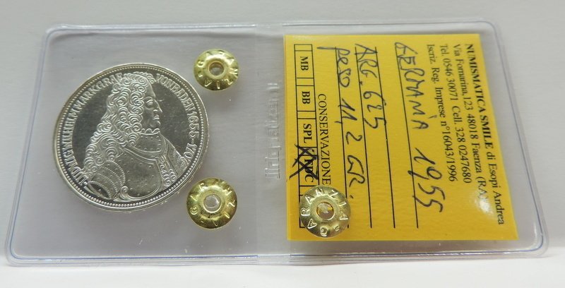 Germany, Federal Republic 5 Deutsche Mark 1955 / 300th Anniversary - Birth of Ludwig Wilhelm Markgraf von Baden  (No Reserve Price) #1.0