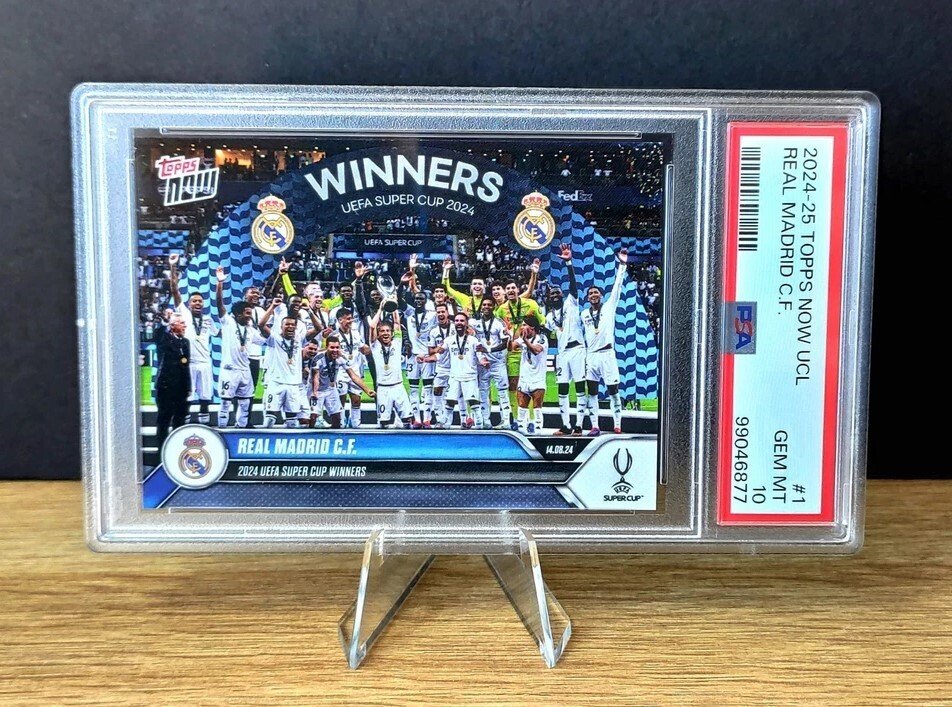2024/25 Topps Now UCL Real Madrid C.F SuperCup Winners - PSA 10 Graded card #1.0