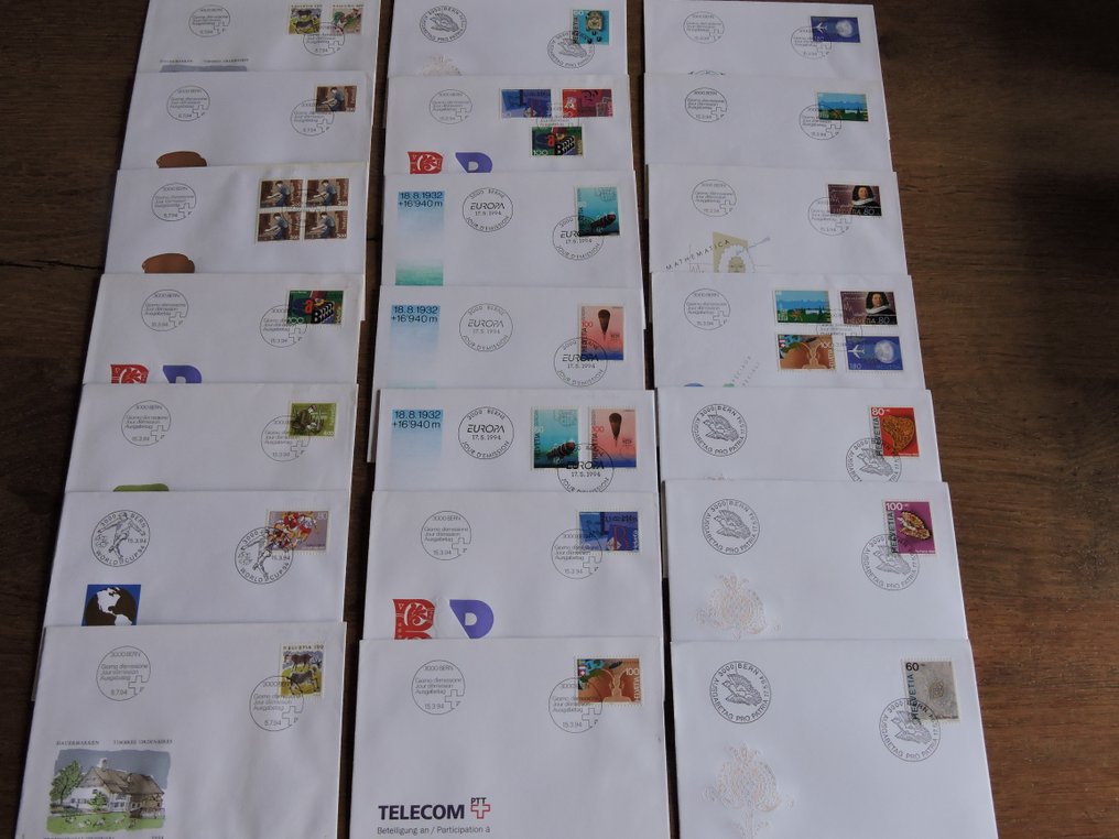 Ελβετία 1949/1994 - Μεγάλη ποσότητα FDC στην Ελβετία. #4.3