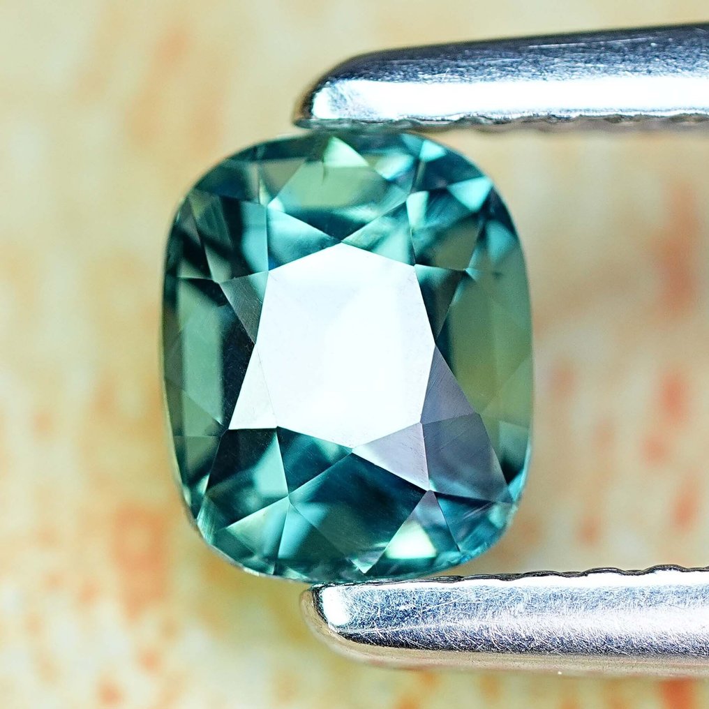 Fără preț de rezervă Verde, Albastru Safir - 1.16 ct - Asociația internațională de pietre prețioase colorate (ICA GemLab) #2.1