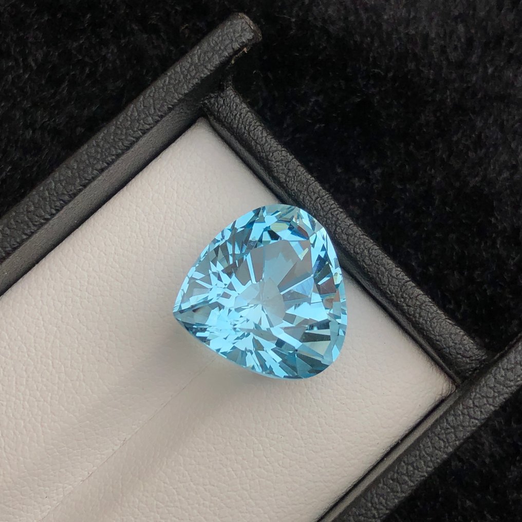 没有保留价 - 1 pcs 蓝色 黄宝石 - 17.27 ct - 国际有色宝石协会(ICA GemLab) - 蓝色托帕石 #1.0