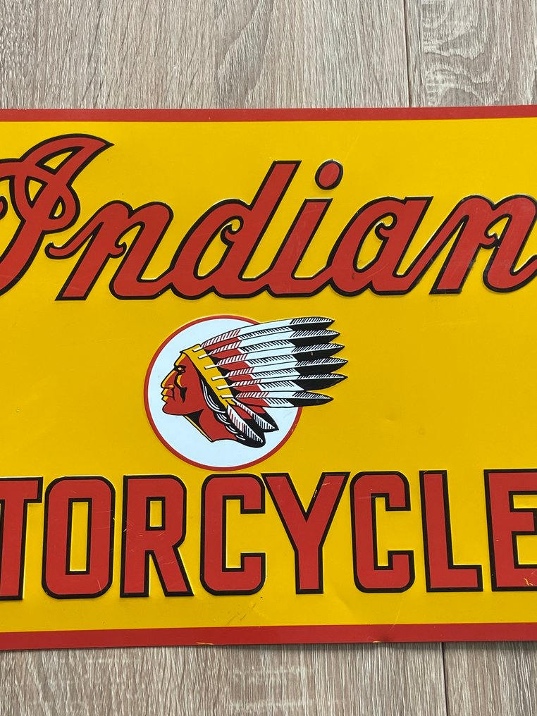 Sign - Indian Motorcycles / AAA Sign Co Coitsville Ohio #2.1