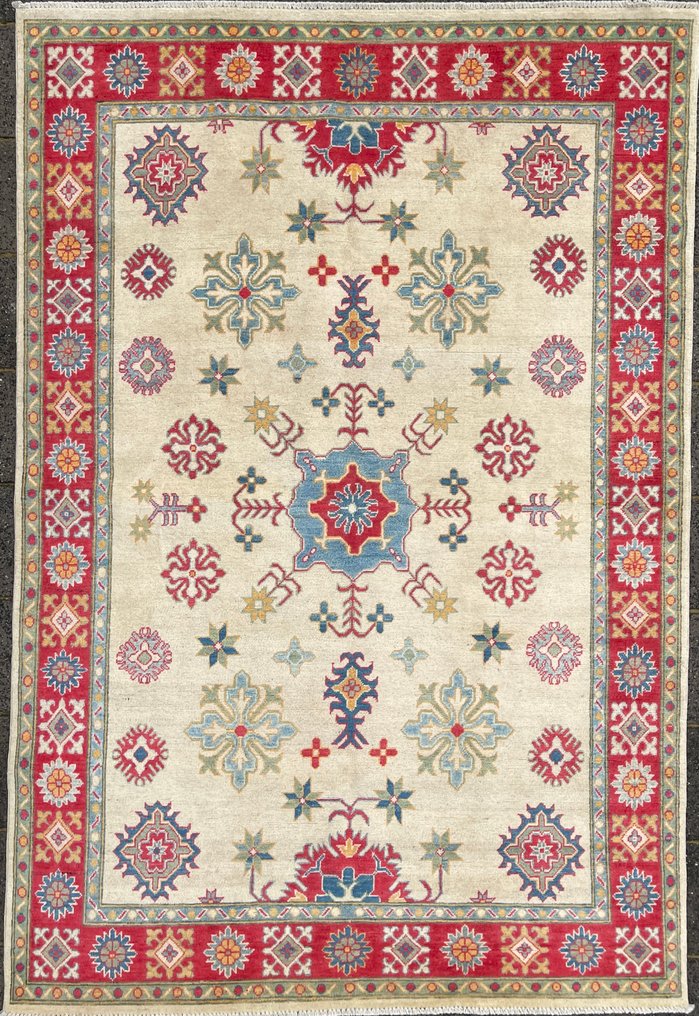 Fine Afghan Shirwan - unused - hand-knotted - wool - new - Carpet - 260 cm - 176 cm #1.0