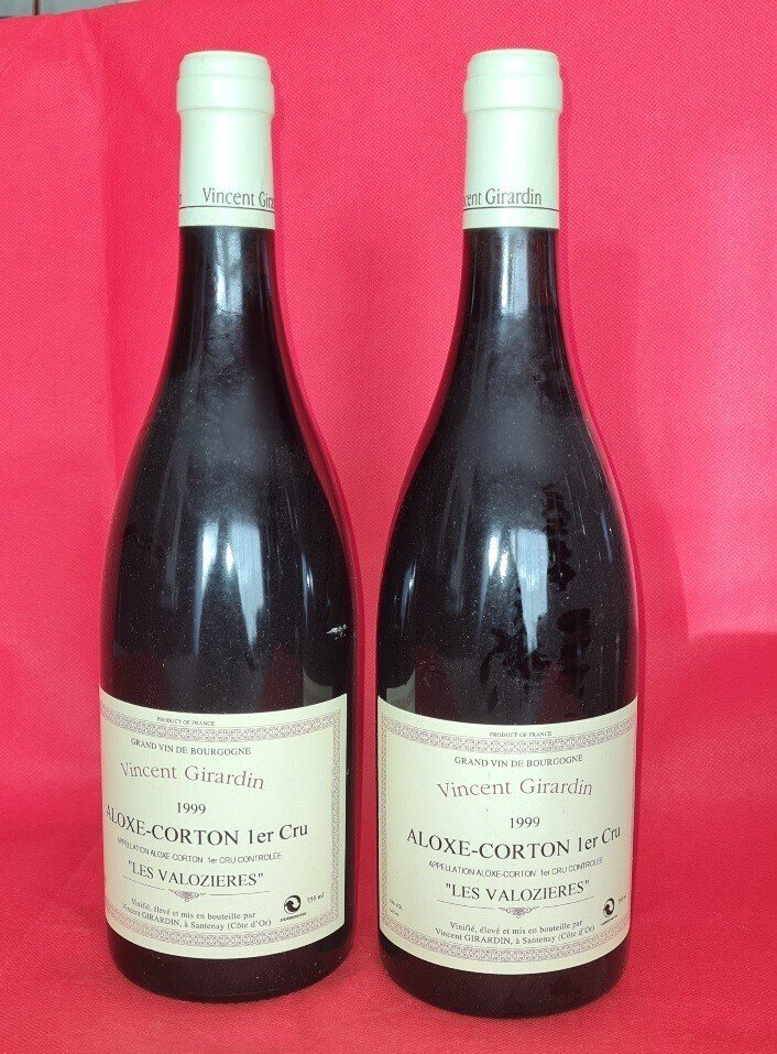 1999 x 2 Vincent Gardin 1° Cru "Les Valozières" & 1995 Caves Dromard - Aloxe-Corton - 3 Bottles (0.75L) #1.0
