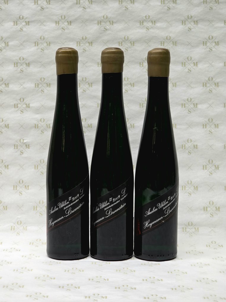 2009 Weingut Heymann-Löwenstein, LGK, Uhlen 1er "L", Schieferformation "Laubach", Lange Goldkapsel - Mosel Auslese - 3 Half Bottles (0.375L) #1.0