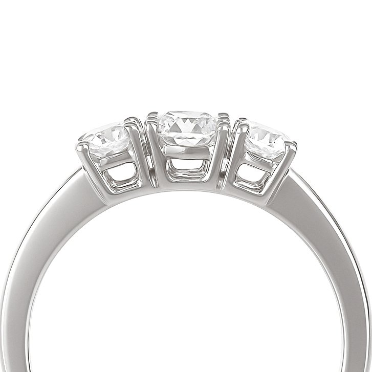 Δαχτυλίδι - 18 καράτια Λευκός χρυσός - 0.54ct. tw. Διαμάντι (Φυσικό) #4.3