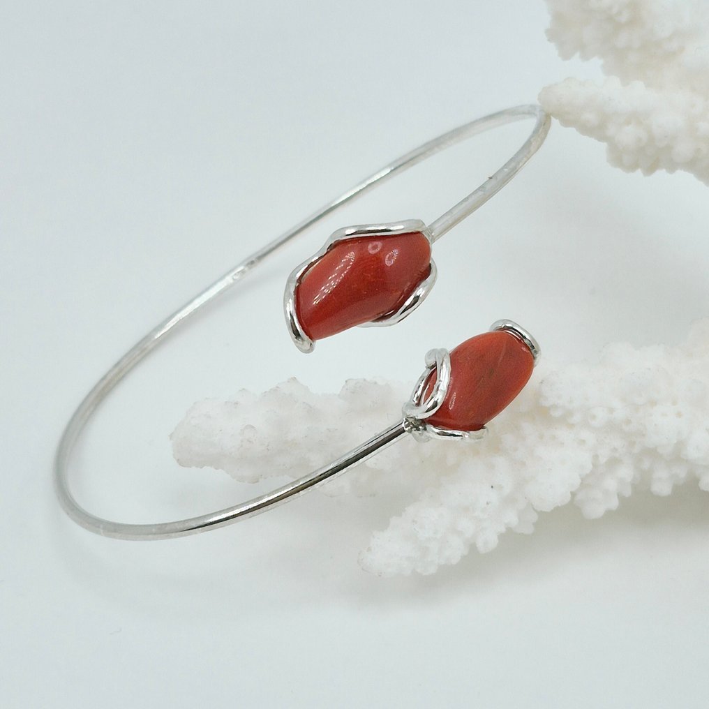 Rotkoralle - Silber - Armband - CORALLO MEDITERRANEO #1.0