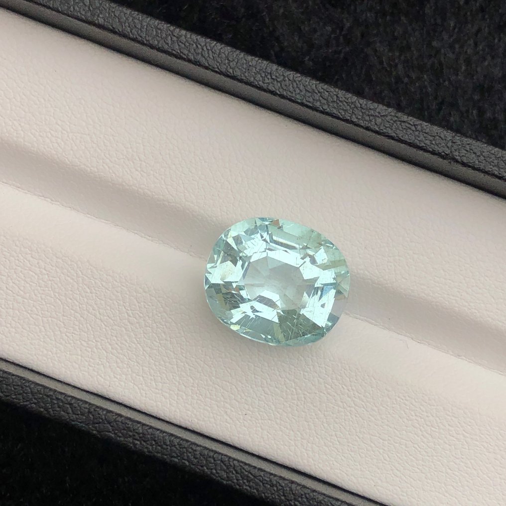 没有保留价 - 1 pcs  蓝色, 绿色 海蓝宝石  - 10.10 ct - 国际宝石研究院（IGI） #2.1