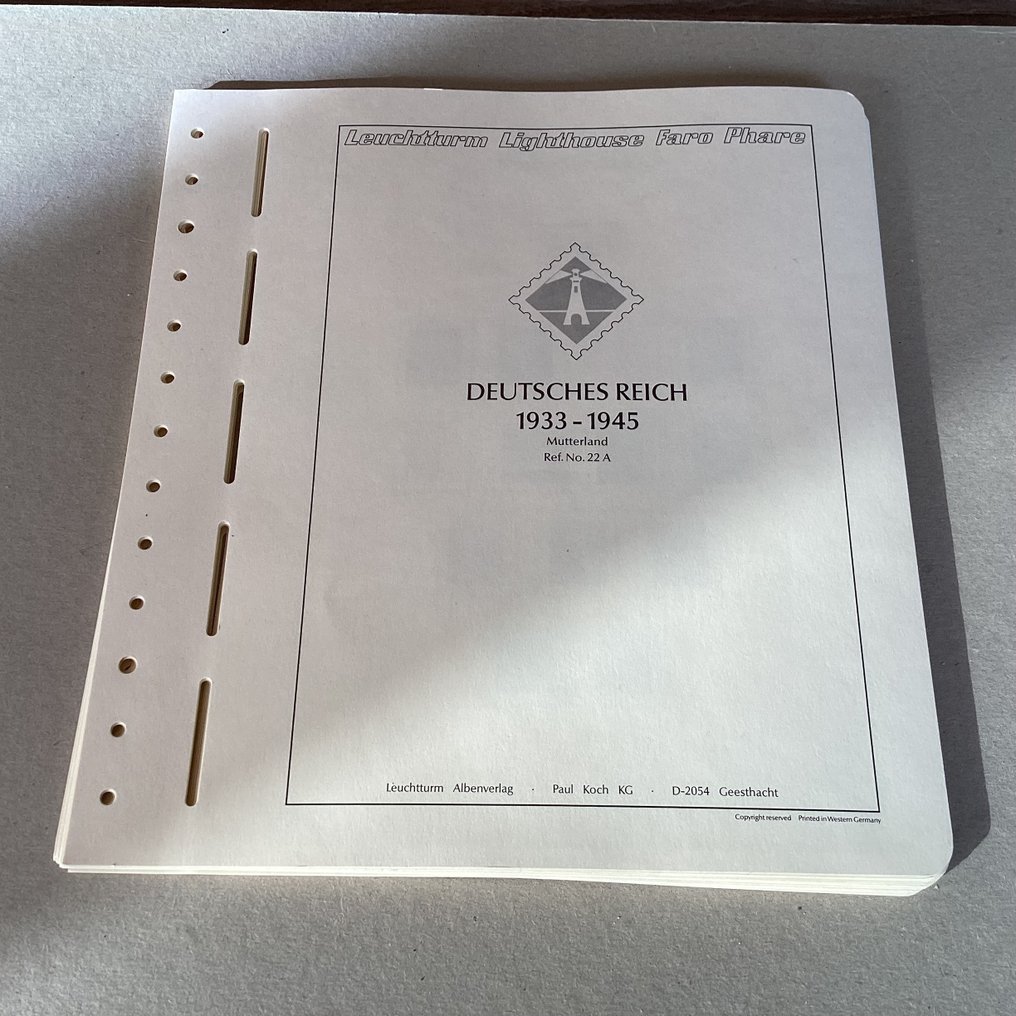 德意志帝国 1933/1945 - 第三帝国收藏与芝加哥远足、瓦格纳（A+B）、Stande、棕色带和块 - Michel 479/910 en blok 4/11 #1.0