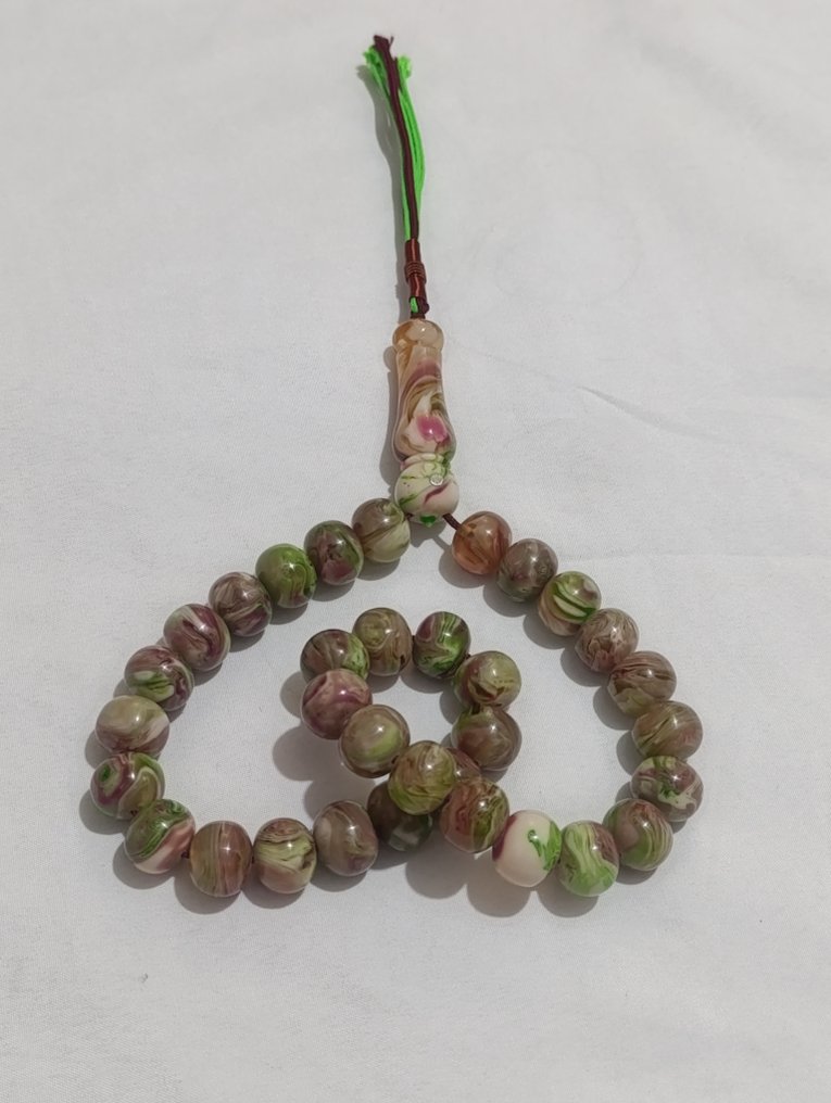  Ροζάριο - Κεχριμπάρι - 1970-1980 - Σπάνια Κομποσκοίνια Προσευχής  #3.2