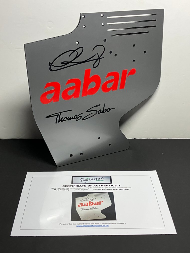 梅 赛 德 斯 - Nico Rosberg - 2012 - 1/2 比例后翼端板  #1.0