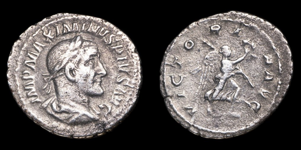 Ρωμαϊκή Αυτοκρατορία. Maximinus Thrax (AD 235-238). Denarius VICTORIA AVG (χωρίς τιμή ασφαλείας) #1.0