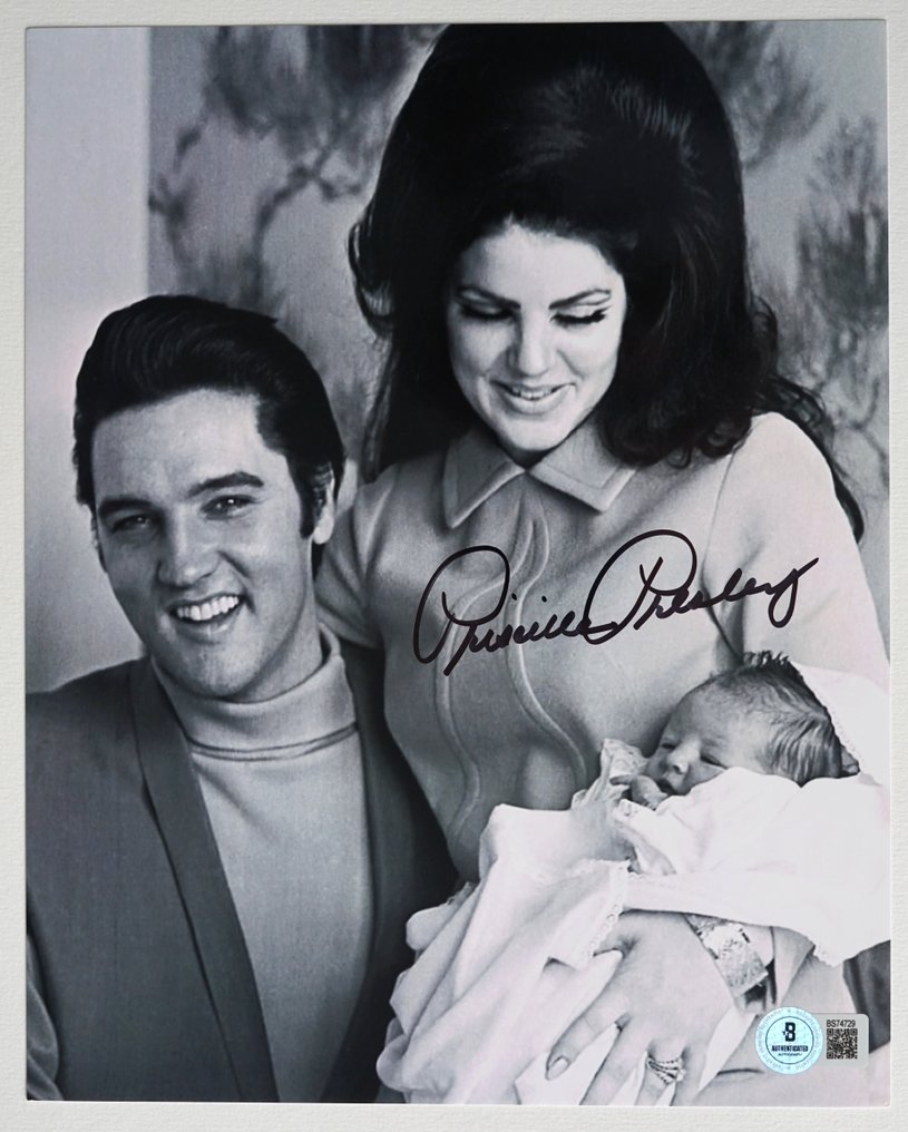 Elvis Presley Wife "Priscilla Presley" - Αυθεντικό υπογεγραμμένο, Φωτογραφία με πιστοποιητικό αυθεντικότητας Beckett. #1.0