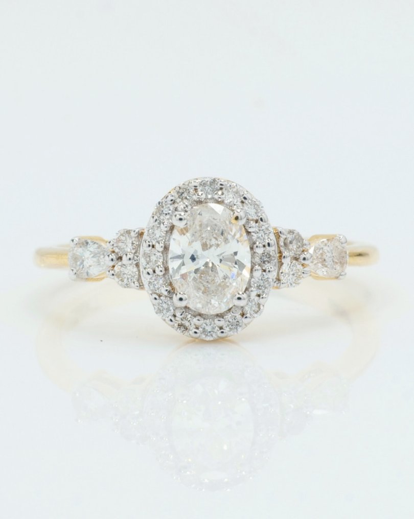 Δαχτυλίδι αρραβώνων - 14 καράτια Κίτρινο χρυσό -  0.78ct. tw. Διαμάντι (Φυσικό) - Διαμάντι - Γάμου ΣουικόλΙδ Δαχτυλίδι #1.0