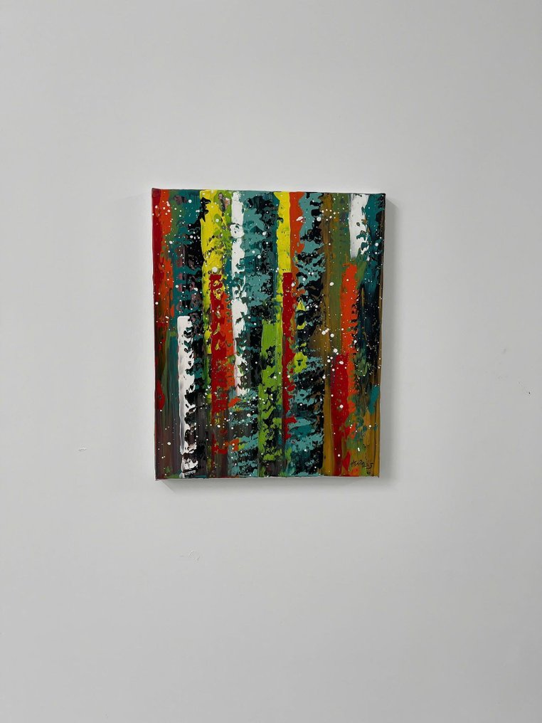 TRAN thị huyền trân - Pigments en Suspension  40 x 50 Vendu sans prix de réserve. #4.3