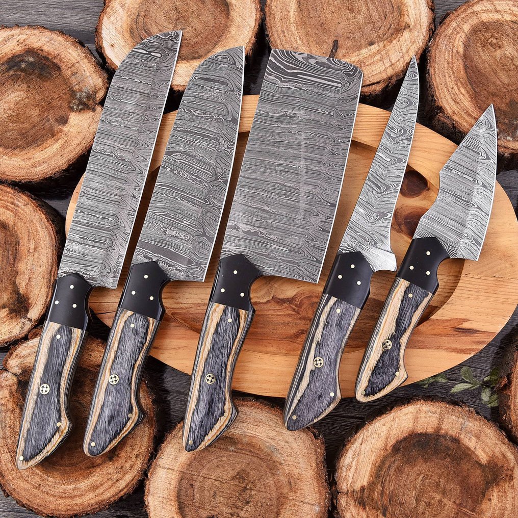 廚刀 - Chef's knife - 折叠钢、帕卡木和树脂 - 北美 #2.1