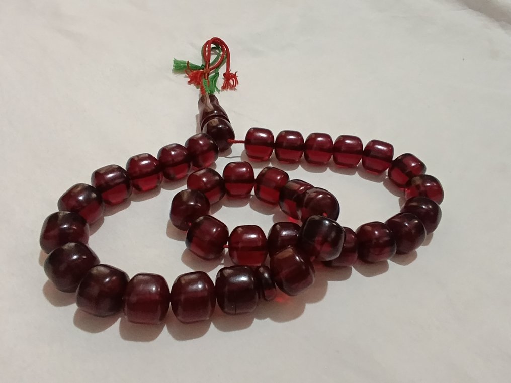  Ροζάριο - Κεχριμπάρι - 1970-1980 - Σπάνια Κομποσκοίνια Προσευχής  #3.2