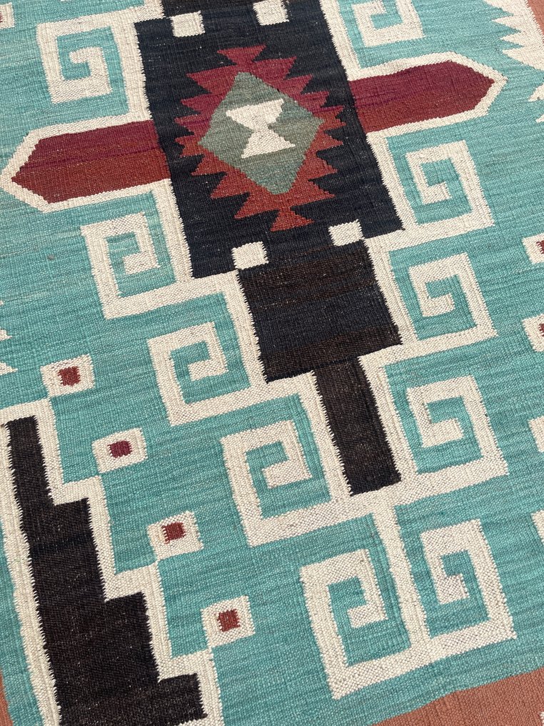 Afghaan Design Kelim - (nicht benutzt) - neu - unbenutzt - handgewebt - Wolle - fein handgewebt - Kelim - 178 cm - 125 cm #2.1