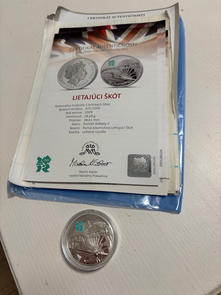 Yhdistynyt kuningaskunta. 5 Pounds 2009 (Ei pohjahintaa) #1.0