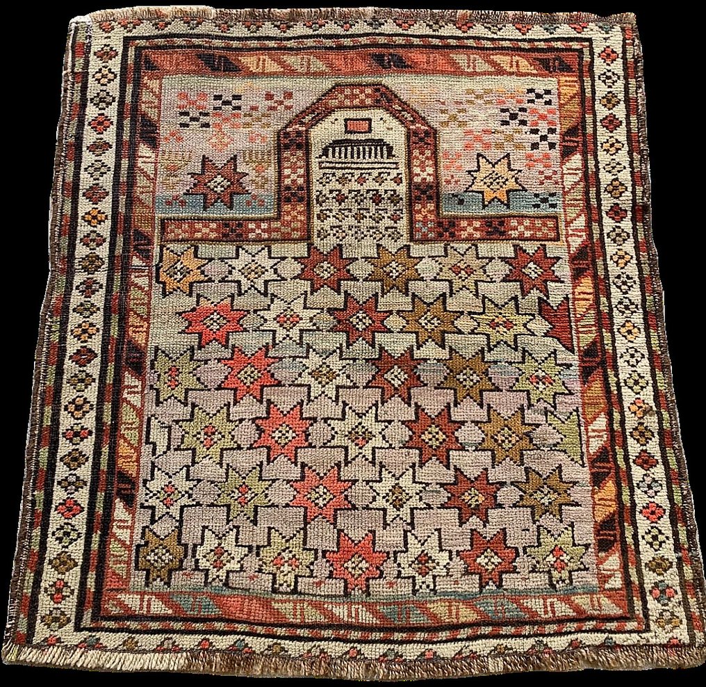 Rug - 86 cm - 80 cm - Ancient Caucasian Shirvan #1.0