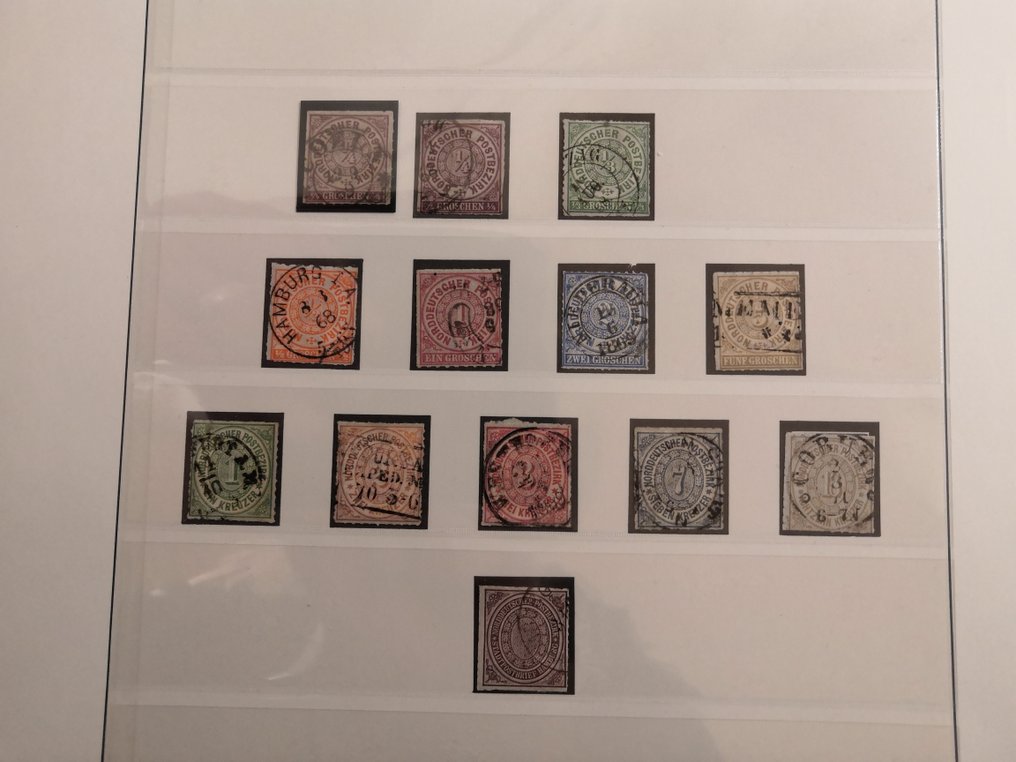 Noord-Duits Postgebied 1868/1870 - Netjes bijna volledige collectie #2.1