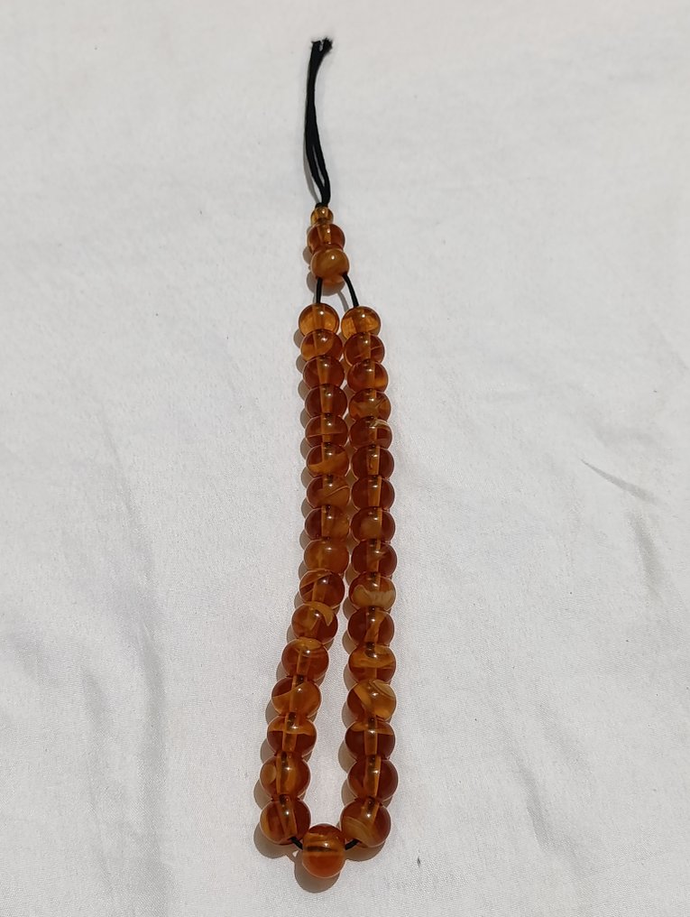 Ροζάριο - Κεχριμπάρι - 1970-1980 - Σπάνια Κομποσκοίνια Προσευχής #1.0