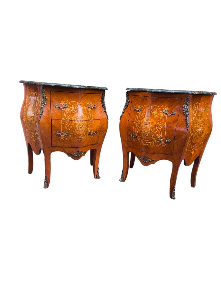 Κομοδίνο (2) - Ξύλο, Μάρμαρο, Μπρούντζος #2.1