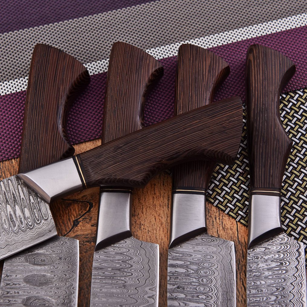 Coltello da cucina - Chef's knife - acciaio piegato, legno di wenge - Nord America #1.0