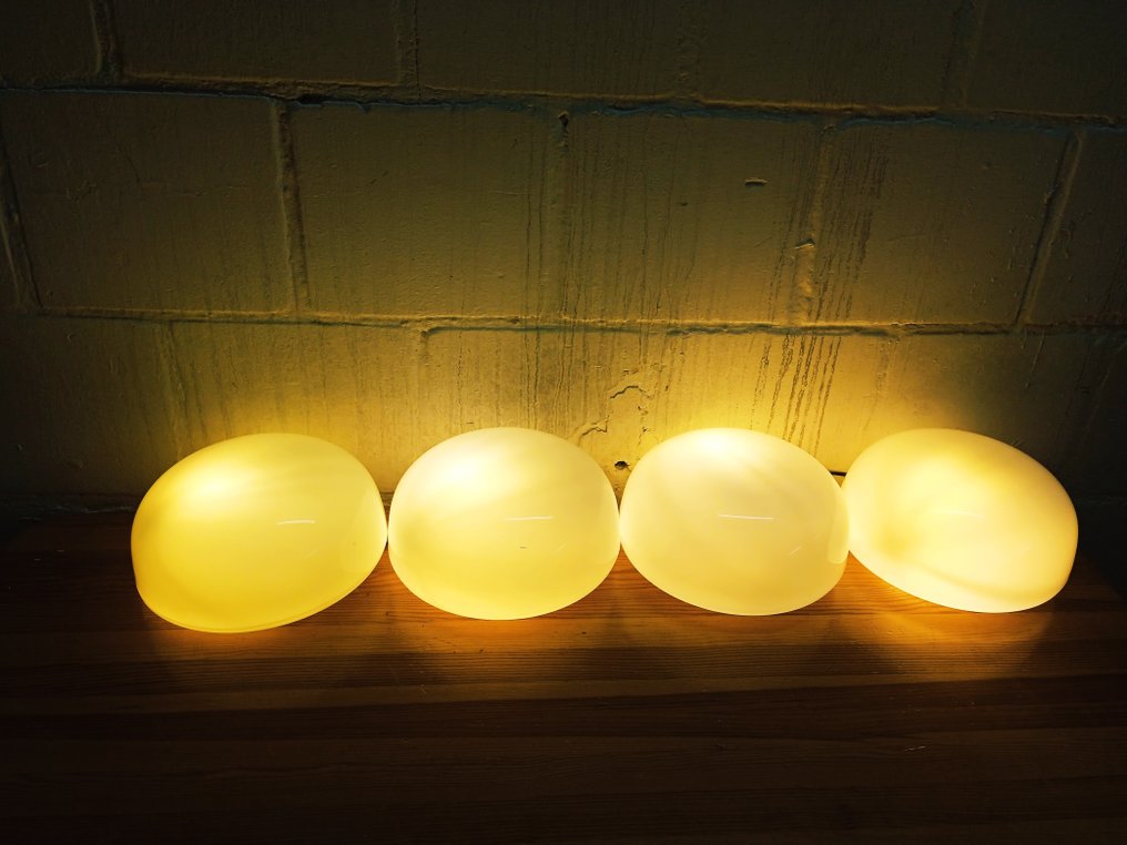 壁灯 - 复古的太空时代壁灯 - 玻璃, 金属 - 一套四个壁灯 #2.1