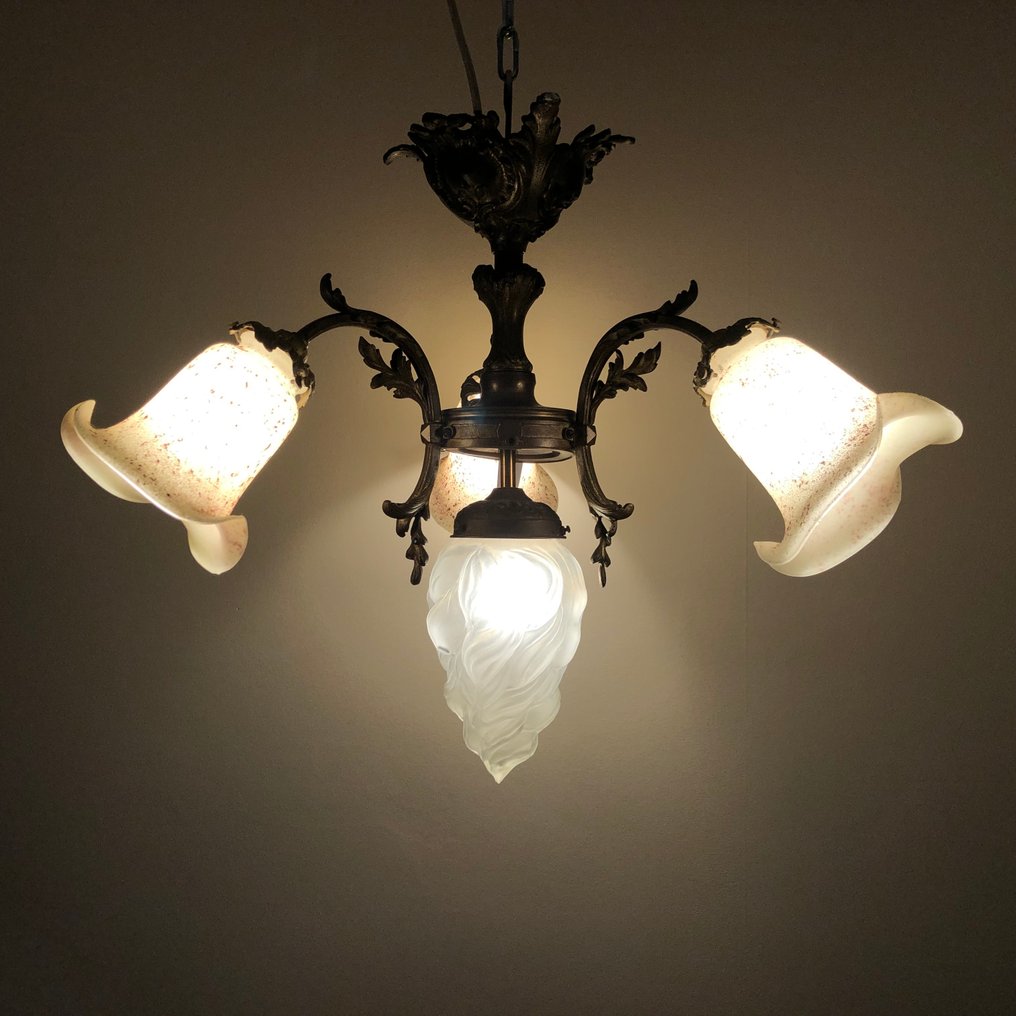 Hængende lampe - Bronze, Glas #2.1