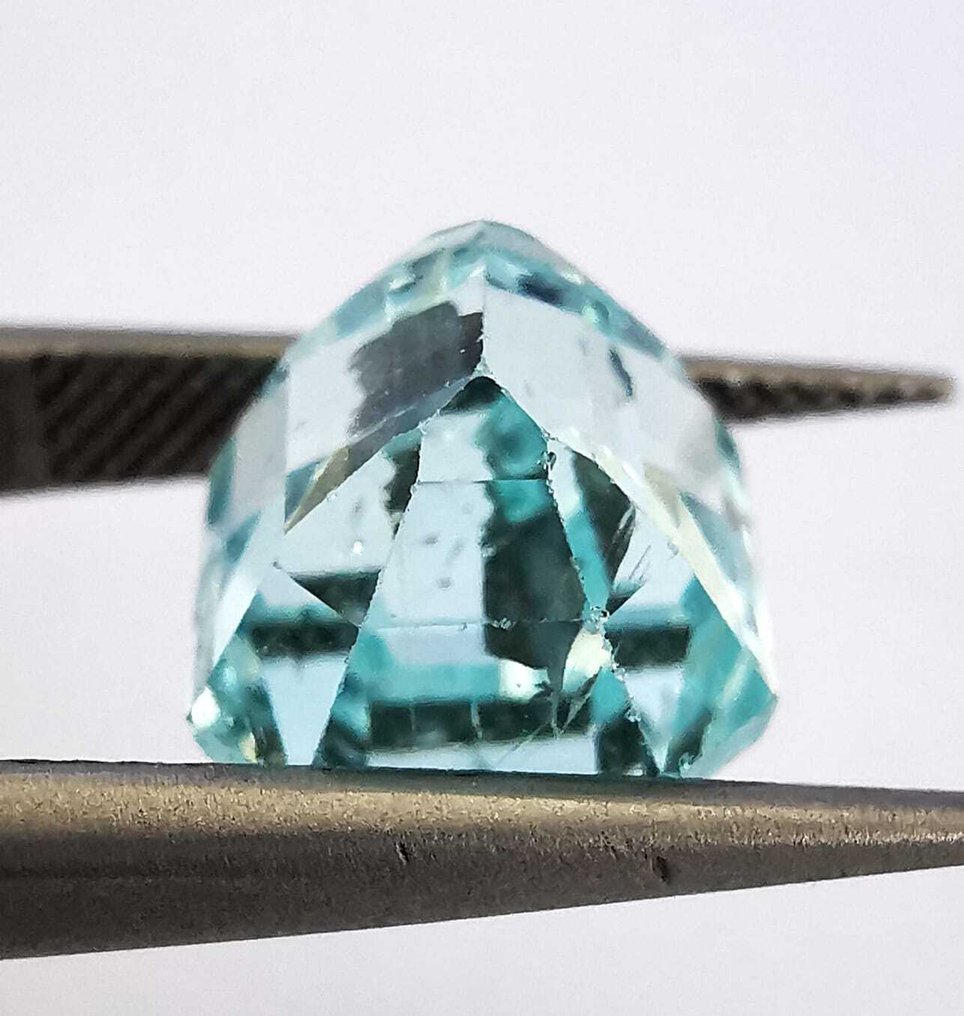 χωρίς τιμή ασφαλείας Ακουαμαρίνης  - 4.41 ct - Antwerp Laboratory for Gemstone Testing (ALGT) - Ανοιχτό μπλε με πρασινωπή απόχρωση. #3.2
