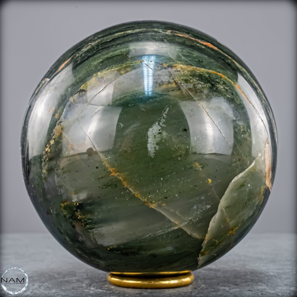 天然绿色花园石英晶体 球體- 2717.47 g #2.1