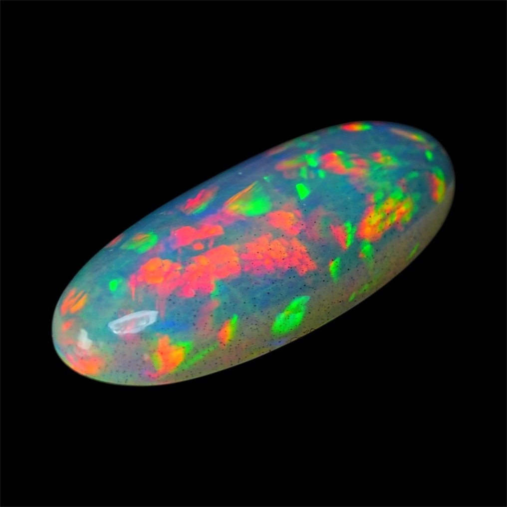 Nincs minimálár Fehér Opál - 10.28 ct - Nemzetközi Színes Drágakő Szövetség (ICA GemLab) - Top Harlequin Pattern #3.2