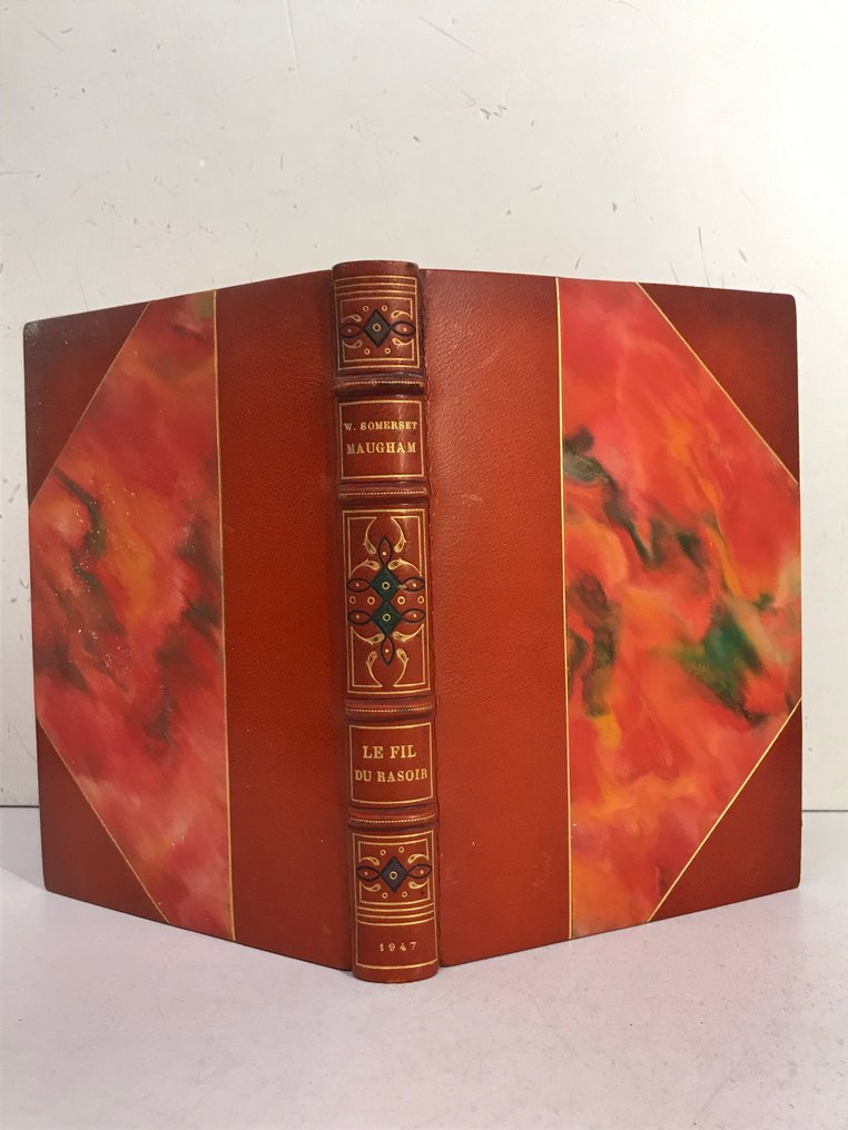 William Somerset Maugham / Renée L'Oungre - Le Fil du Rasoir [Reliure mosaïquée de Saulinier, ex. numéroté] - 1947 #1.0