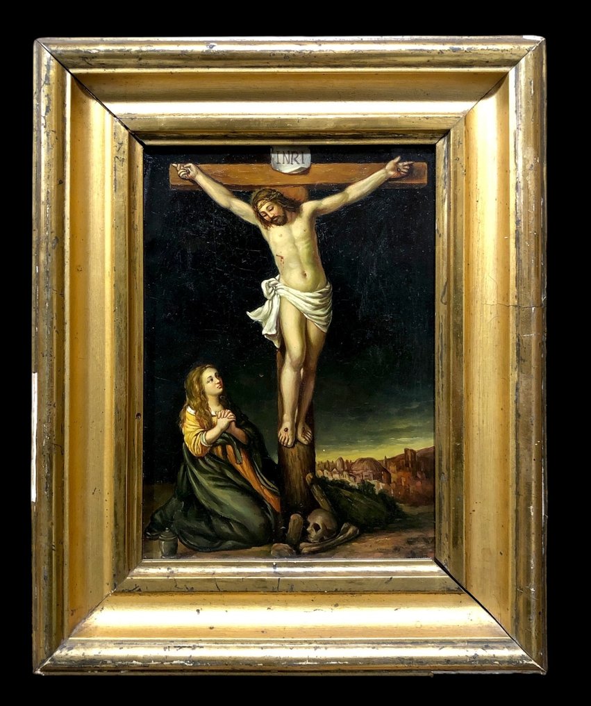 École européene (XIX) - The Crucifixion with Mary Magdalene #1.0